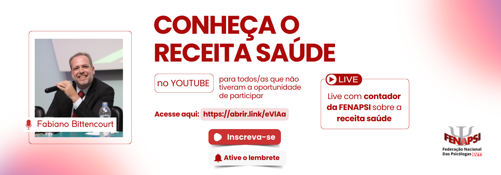 Live com contador sobre Receita Saúde: tire suas dúvidas