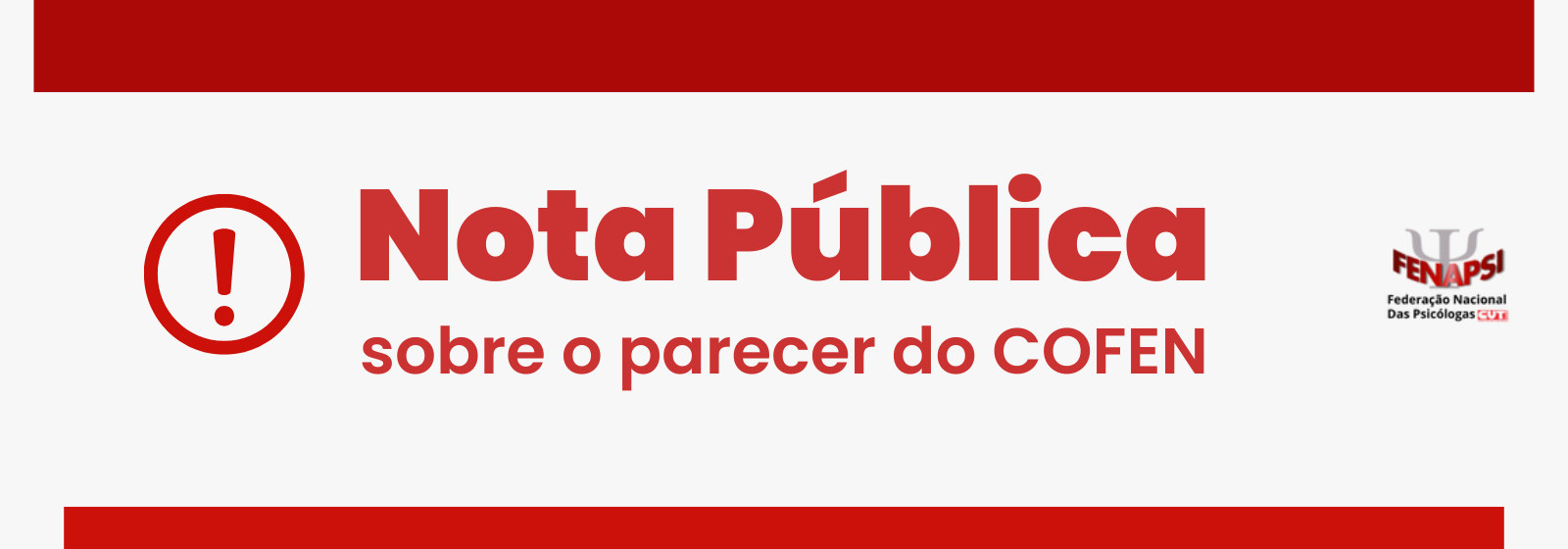 NOTA PÚBLICA &#8211; FENAPSI SE MANIFESTA CONTRÁRIA AO PARECER 33/2024 DO COFEN