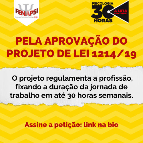 PELA APROVAÇÃO DO PROJETO DE LEI 1214/19