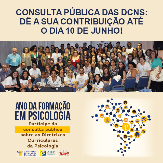 Ano de Formação em Psicologia: participe da consulta pública até o dia 10 de junho