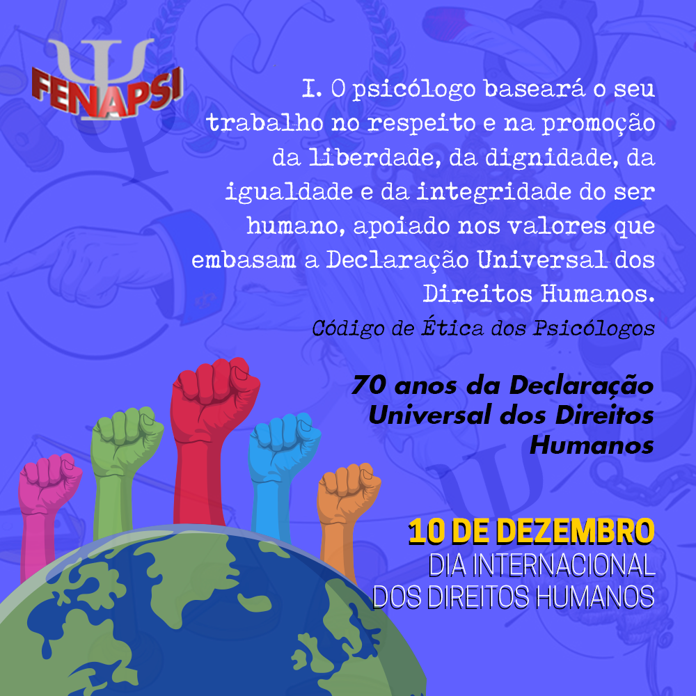 70 anos da Declaração Universal dos Direitos Humanos!