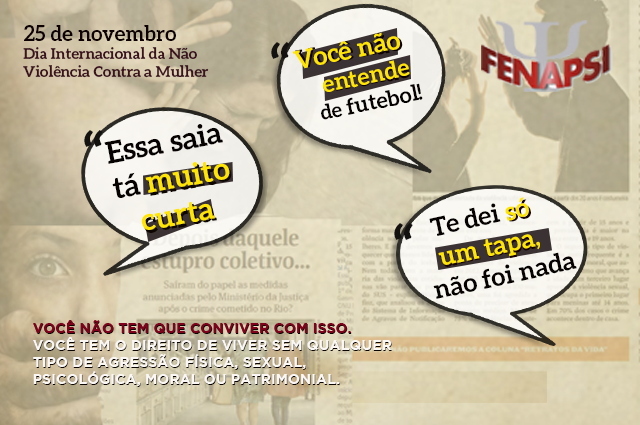 25 de novembro é Dia da Não Violência Contra a Mulher
